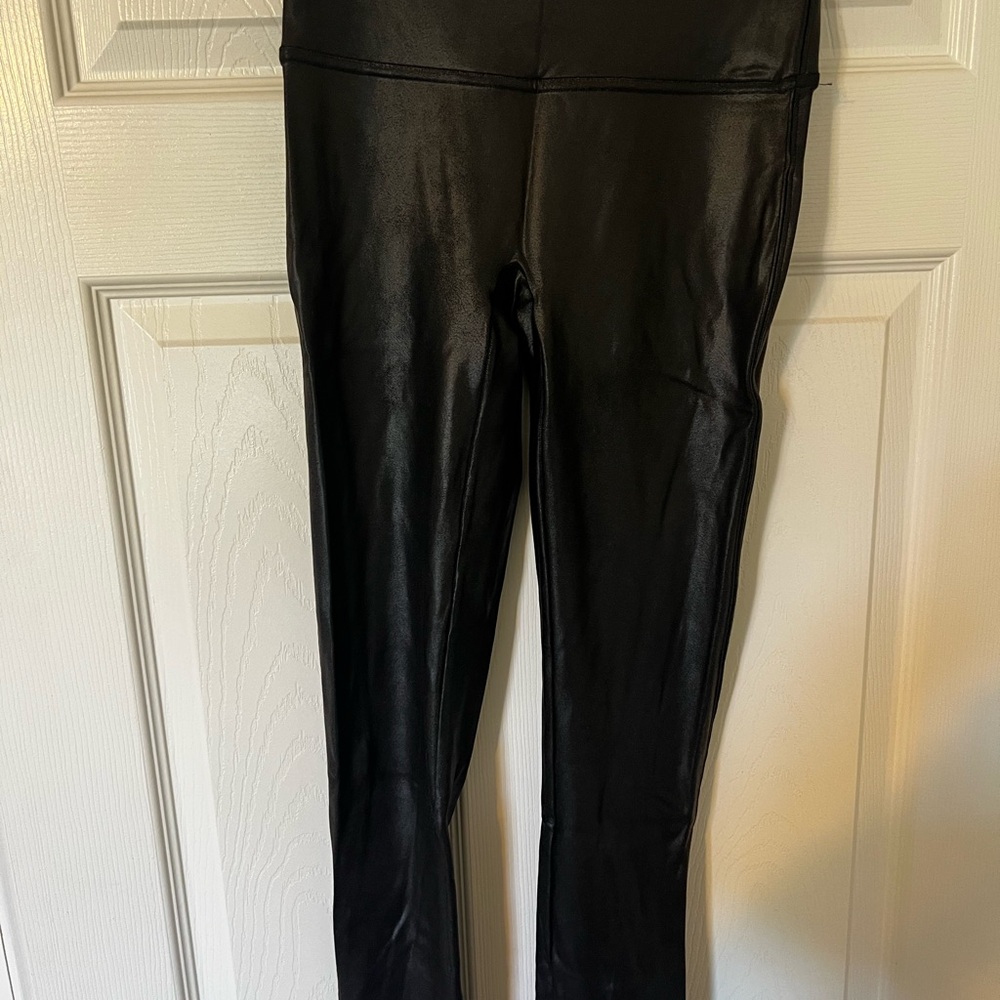 SPANX faux Leather Black Leggings